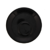 Cappuccinoschotel zwart,  14.5 cm