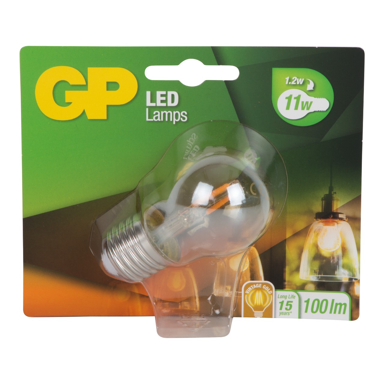 Panorama Continent Sympathiek GP LED lamp mini globe 1.2-11 watt E27 gold Per stuk | Sligro.nl