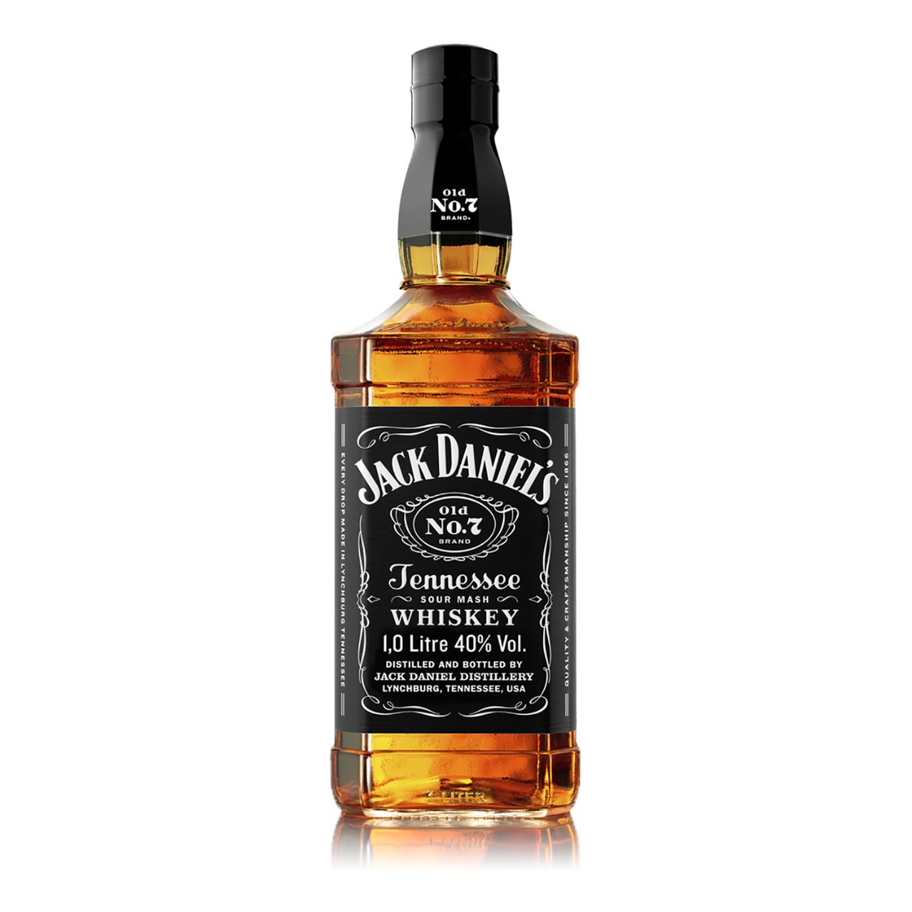 zuiverheid nicht Imitatie Jack Daniel's Whisky Old No.7 Fles 1 liter | Sligro.nl