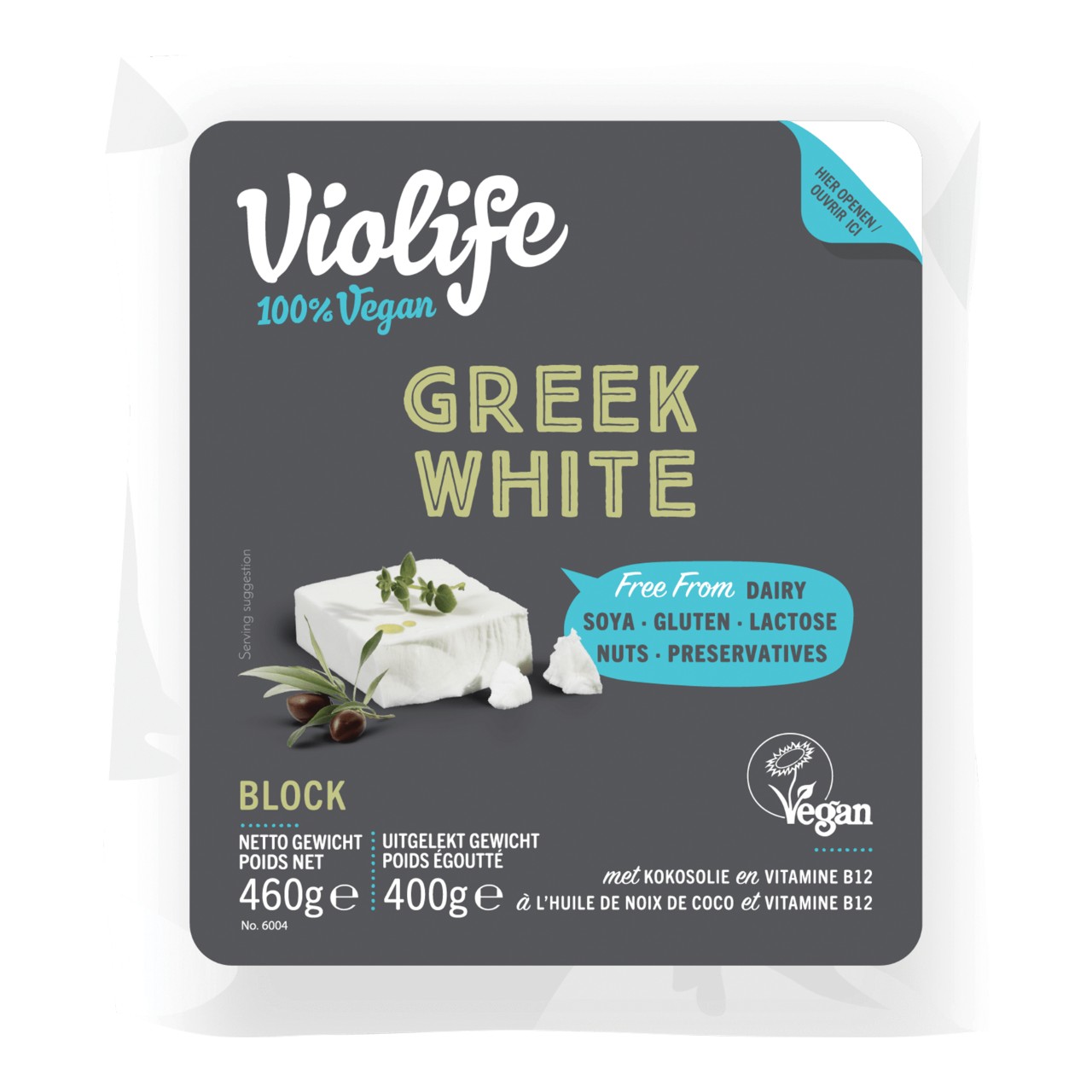 Vegan Kaas Greek White
