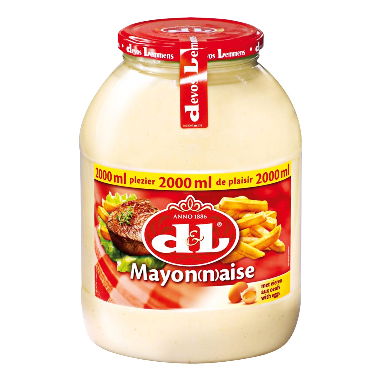 Devos &amp; Lemmens Mayonaise Pot 2 liter | Sligro.nl