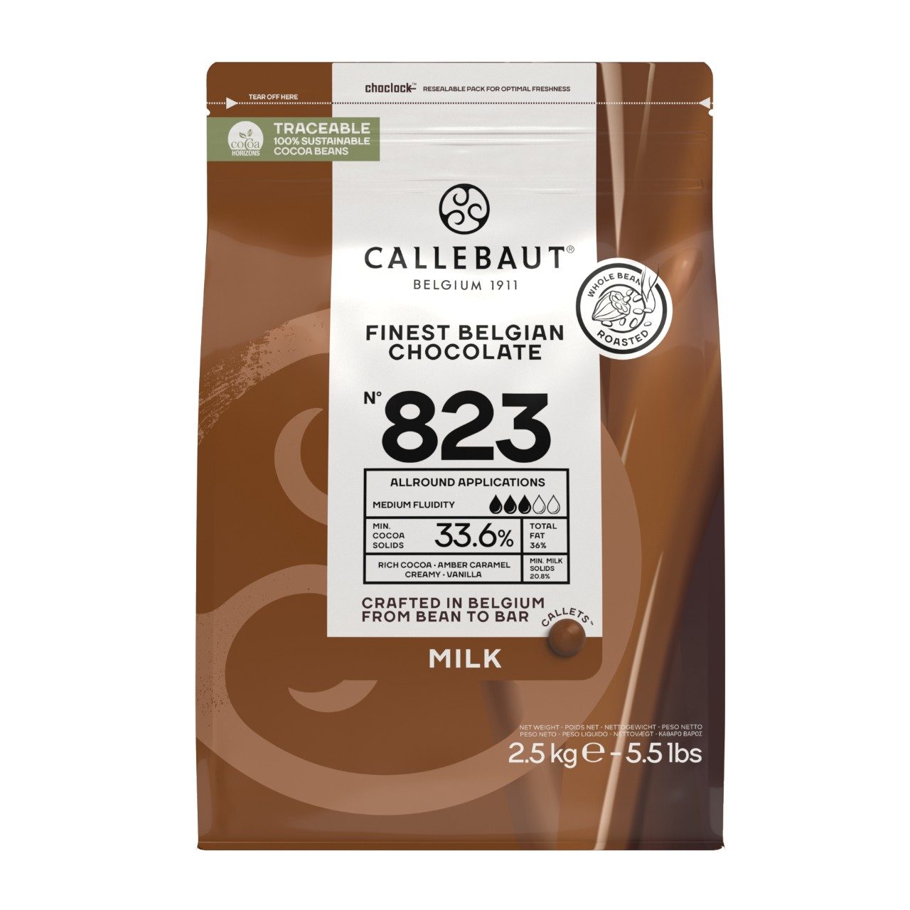 Melk chocolade callets 823