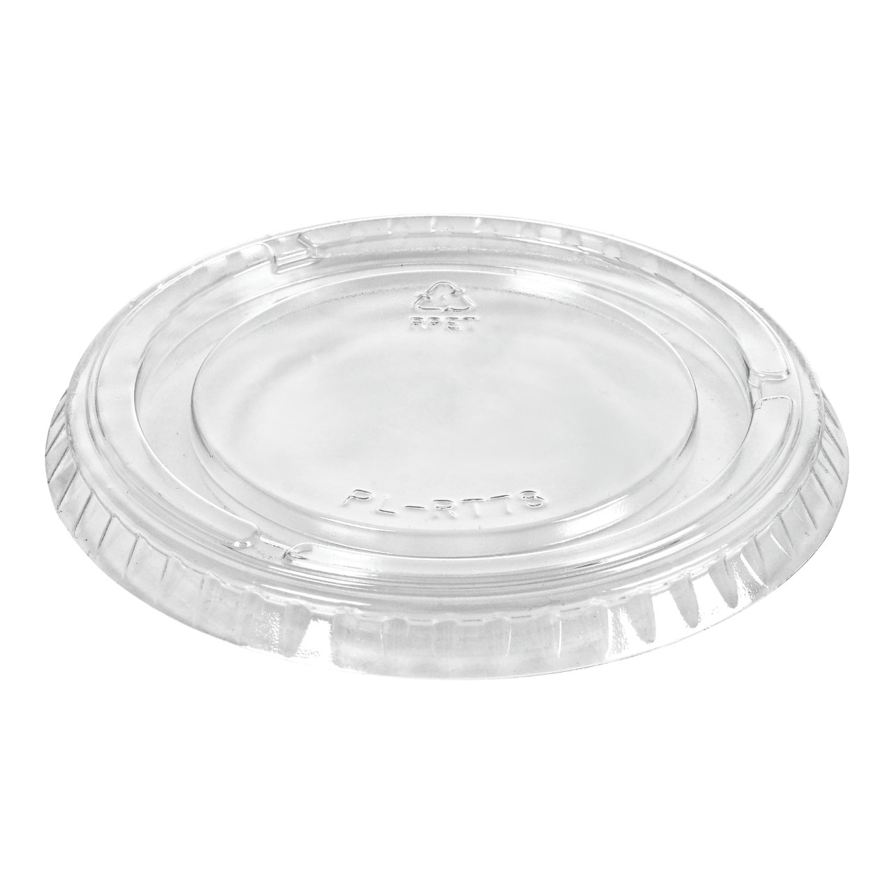 Cup rPET lid 100/120ml, transparant