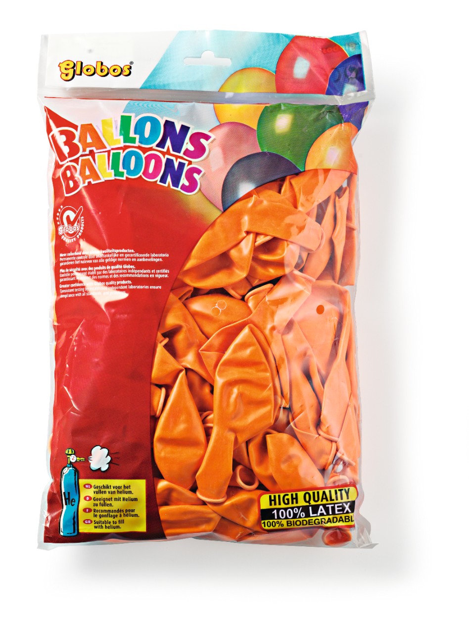 Ballonnen oranje, onbedrukt 30 cm
