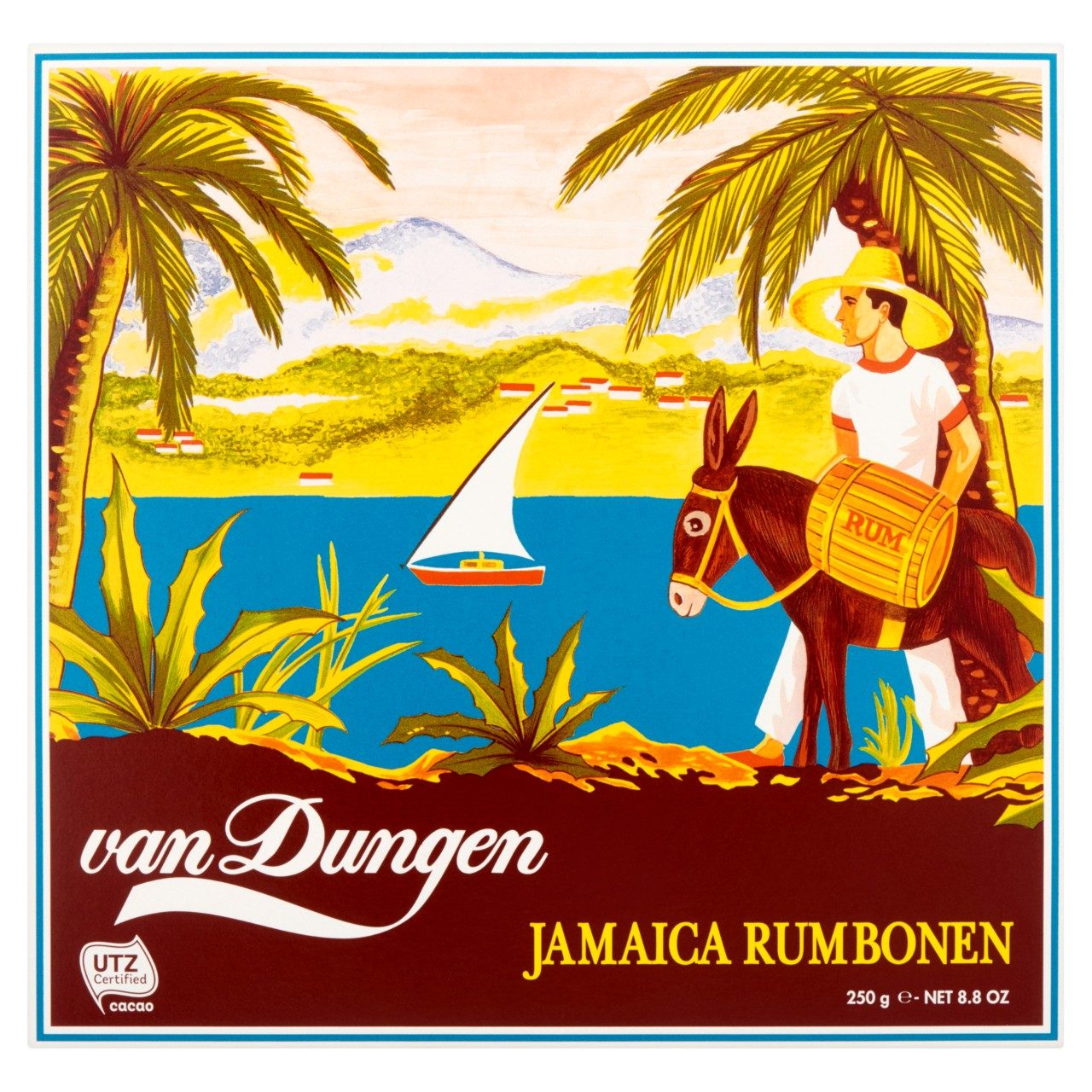 Jamaica rumbonen gechocolateerd suikerwerk met rum