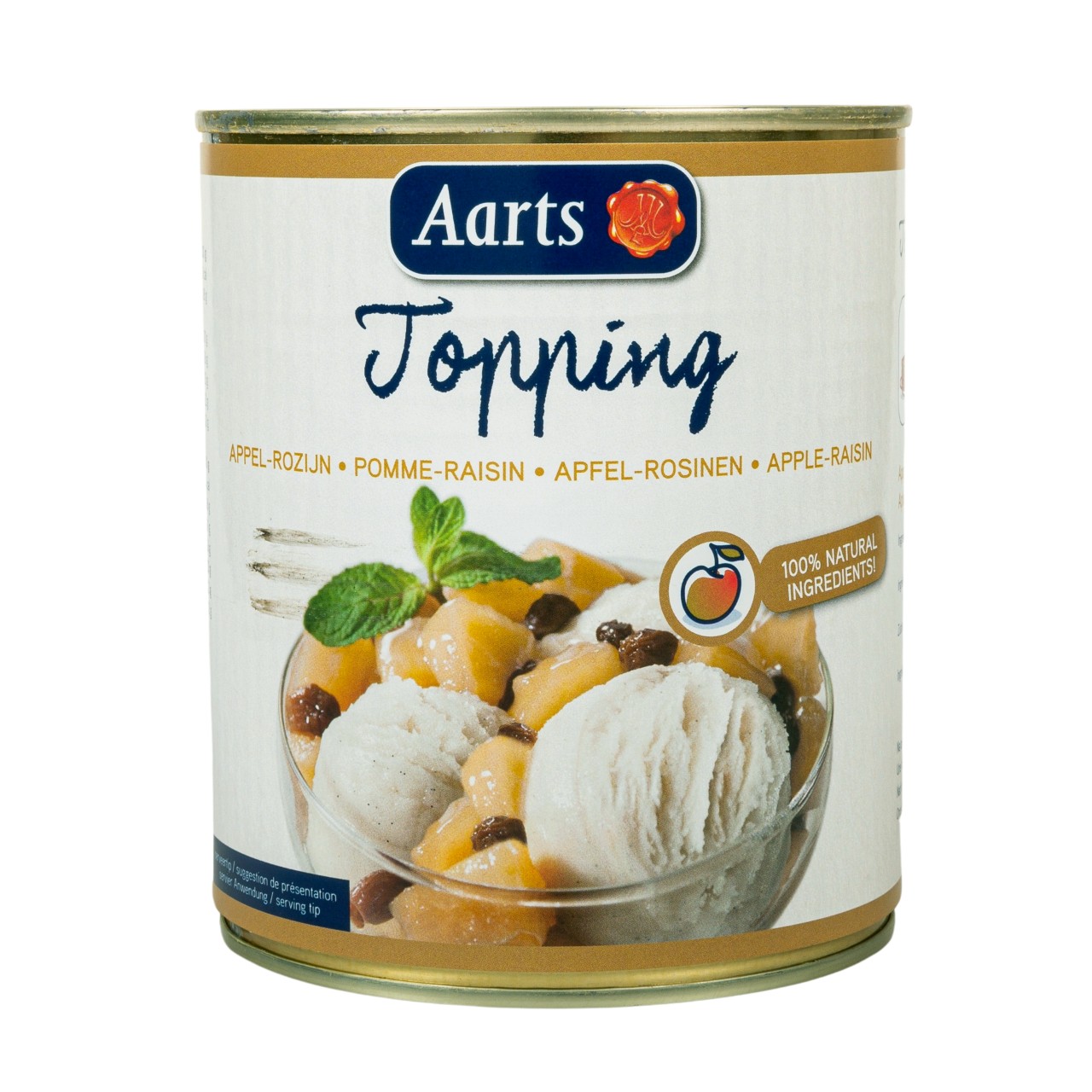 Appel rozijn topping