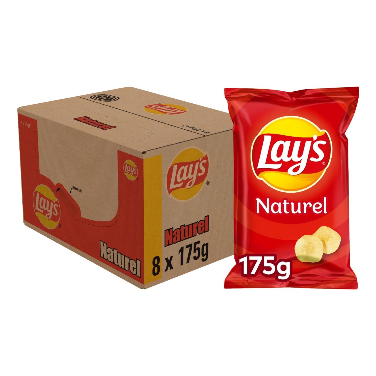 Naturel gezouten chips