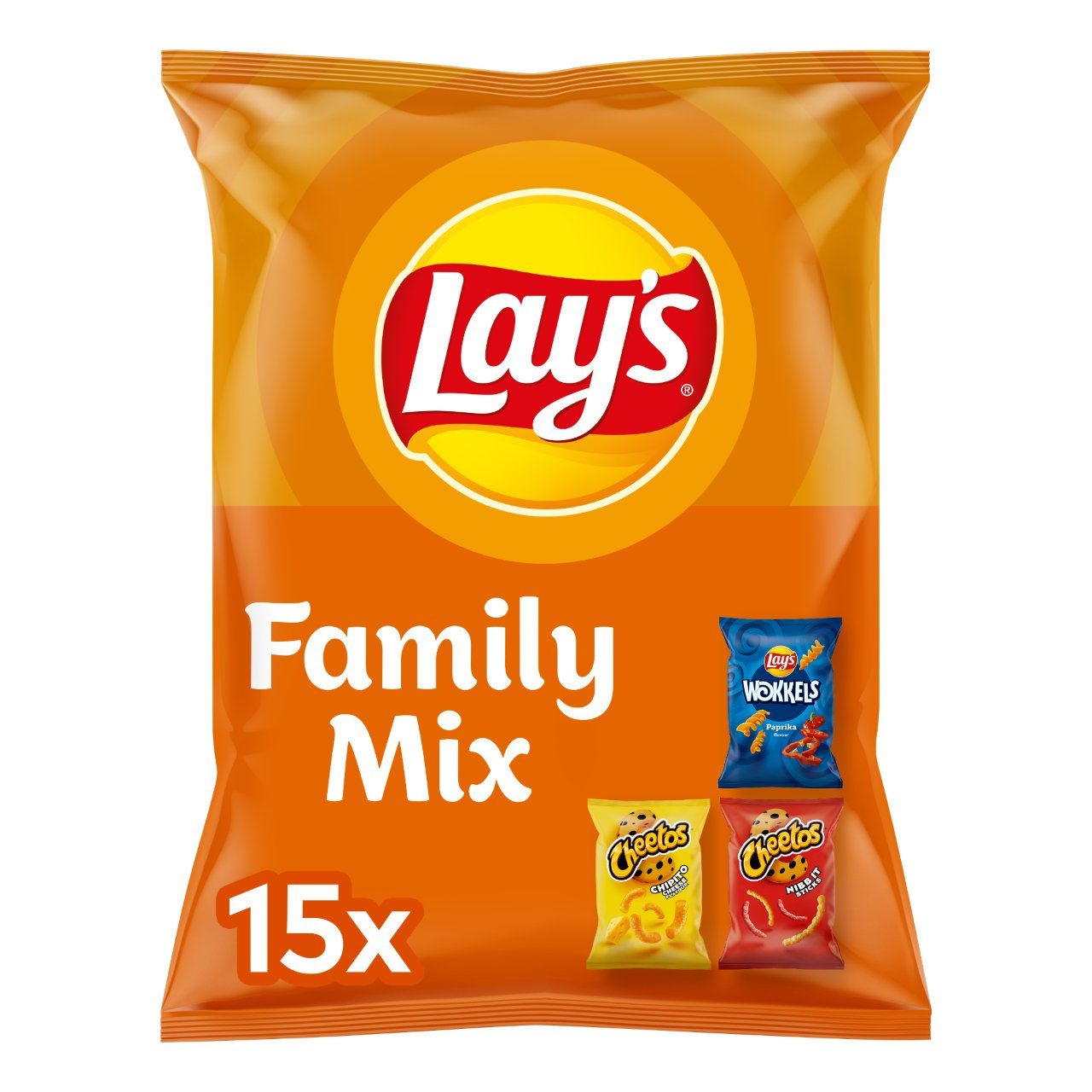 Familymix chips uitdeelzakjes 5 verschillende smaken