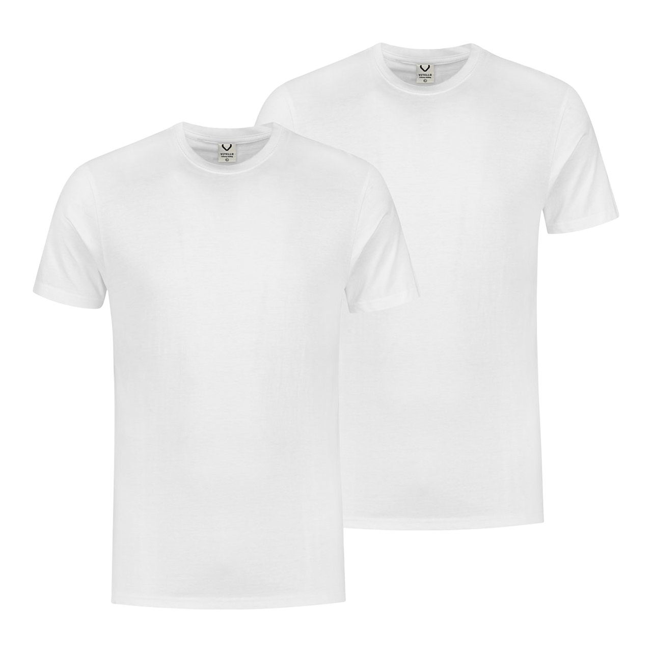 koffer Mauve Partina City Vitello T-Shirt comfort fit L, wit Pak 2 stuks | Sligro.nl