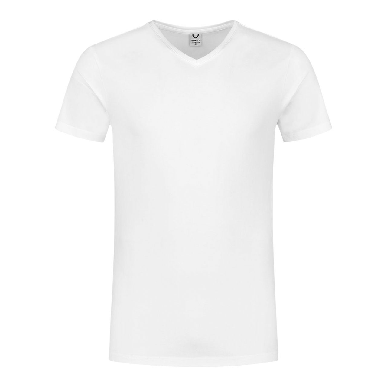 ik heb dorst afstuderen Flitsend Vitello T-Shirt slim v-hals XS, wit Pak 1 stuk | Sligro.nl