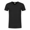 T-Shirt slim v-hals XL, zwart