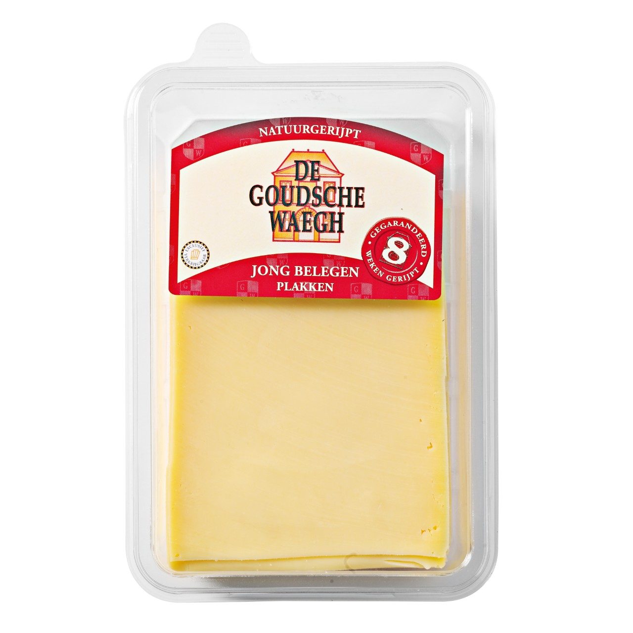 Jong belegen kaas gesneden