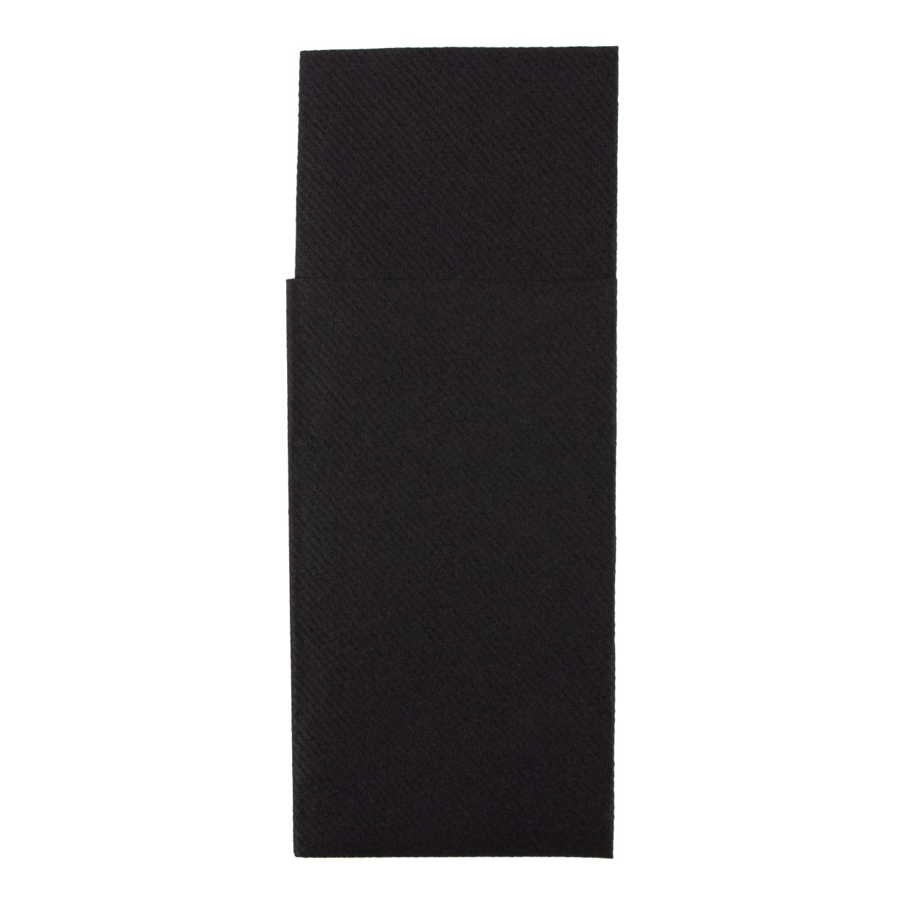 Bestek vouwservet 40 x 33 cm, zwart
