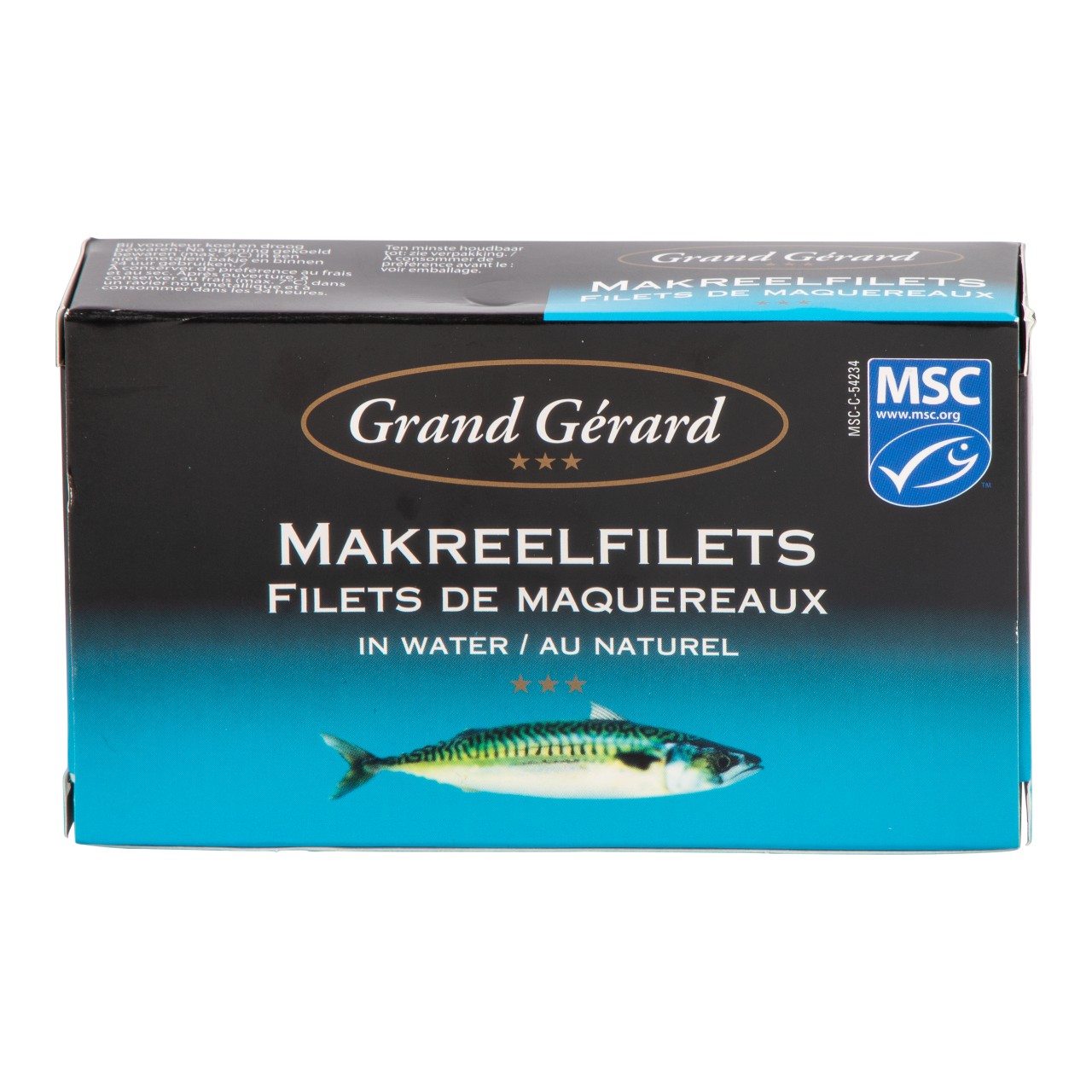 Makreelfilet in water, MSC