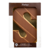 Chocolade letter melk pindakaas crunch