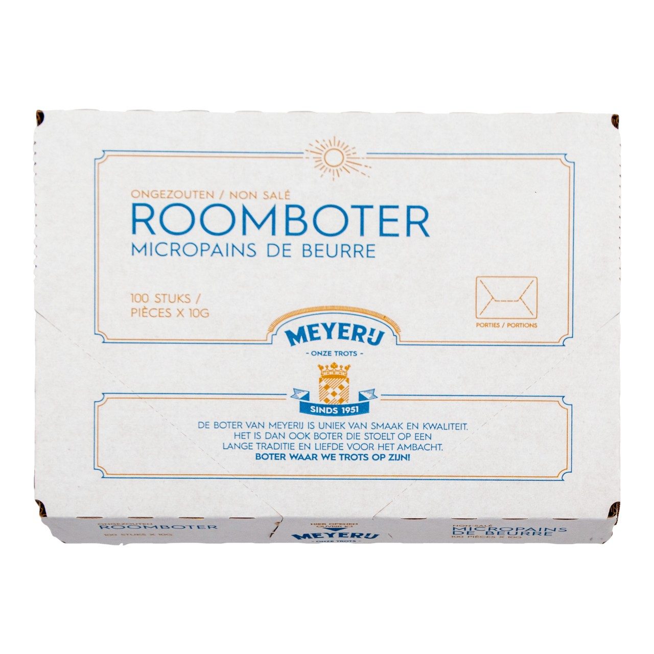 Roomboter alu pakjes a 10 gram