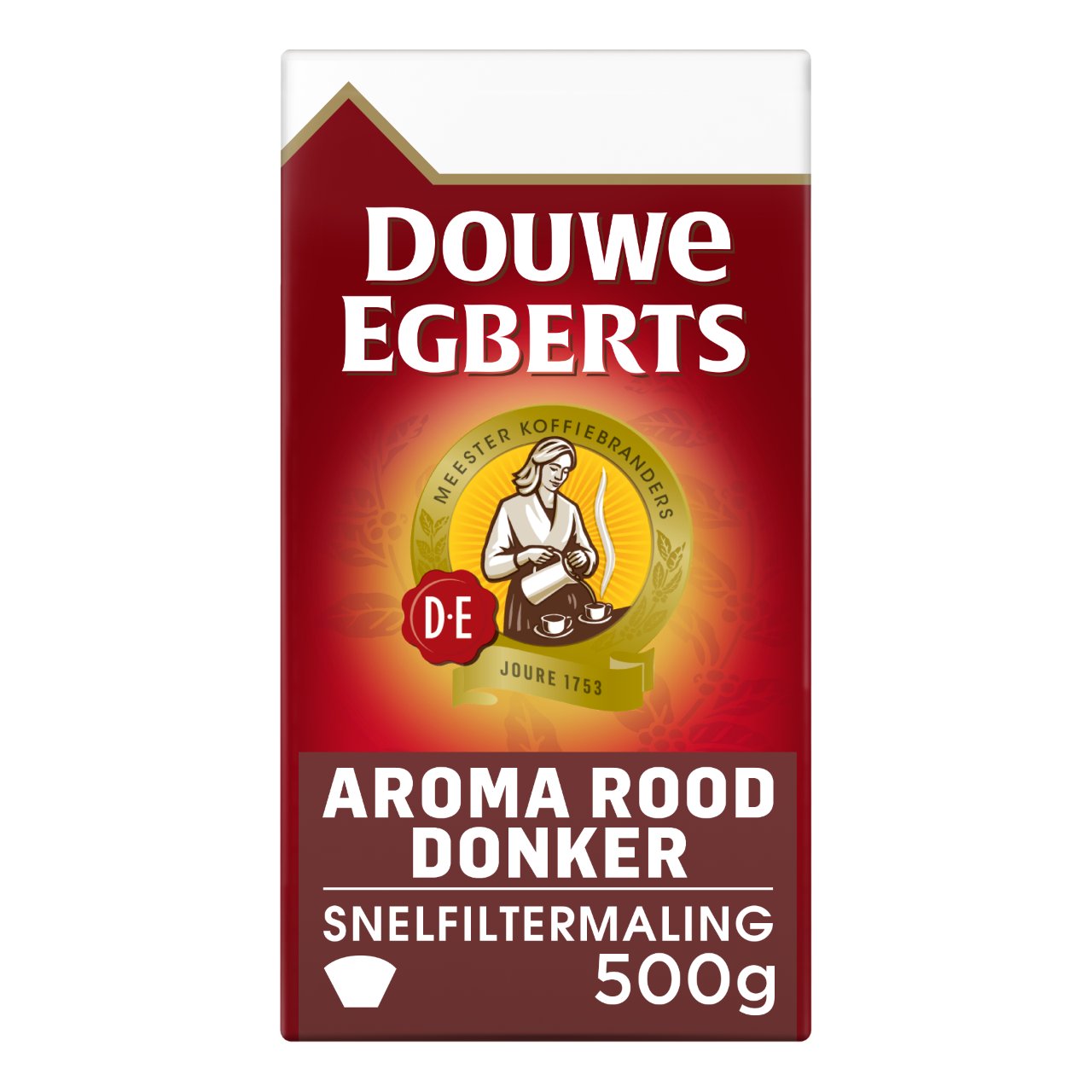 semester Dij Document Douwe Egberts Koffie snelfiltermaling aroma rood donker 6 pakken x 500 gram  | Sligro.nl