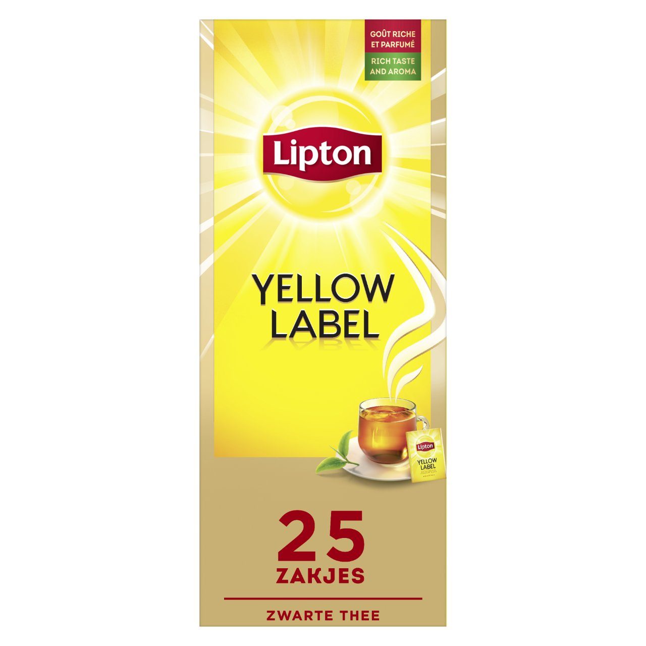 Thee yellow label