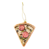 Ornament pizza goud l5xb2,5xh11,5cm