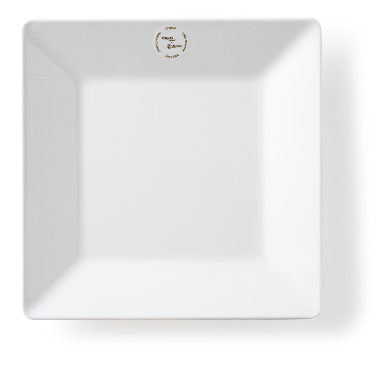 Bord vierkant 21 x 21 cm melamine, wit