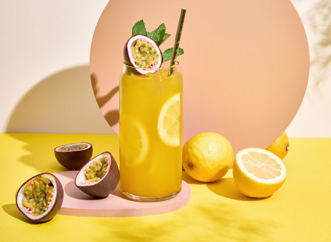 Verfrissende fresh lemonade met een exotische touch